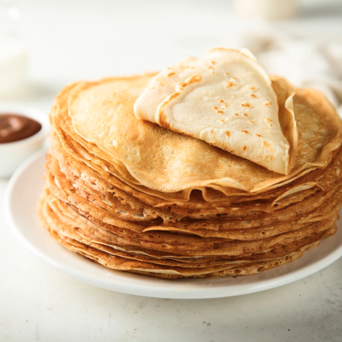 Crêpes sans lactose
