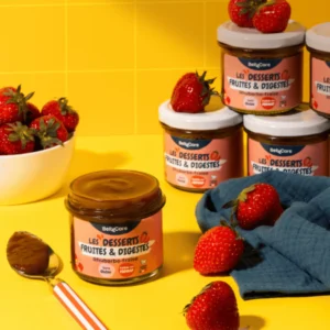 Purée rhubarbe fraise x12