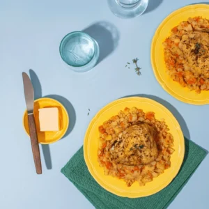 Poulet rôti et purée
